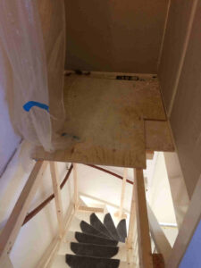 zolderverbouwen veilig werken in trapgat